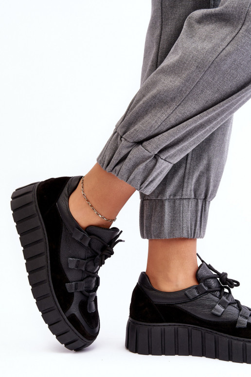 Feminin Haut Turnschuhe mit einer Plattform M01/1 Zazoo schZuarze Farbe Feminin Haut Turnschuhe mit einer Plattform M01/1 Zazoo schZuarze Farbe