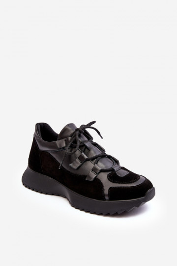Haut Turnschuhe Feminin M01/2 Zazoo schZuarze Farbe 2
