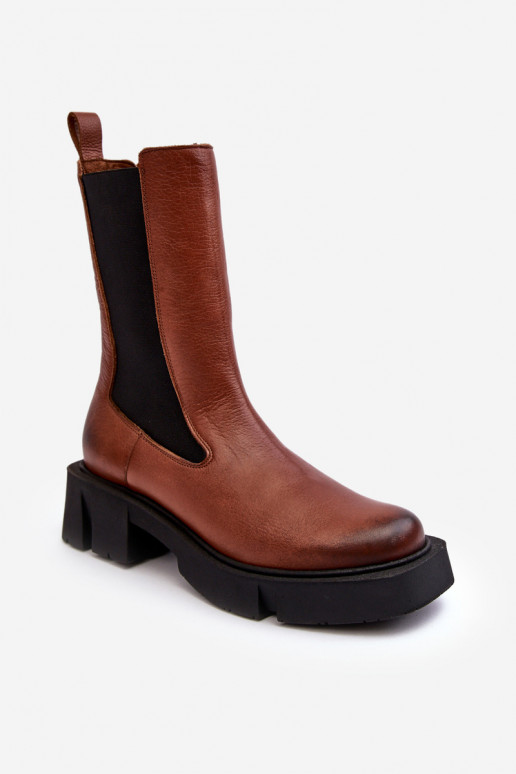 Stiefel Laura Messi 2693/229 braune Farbe