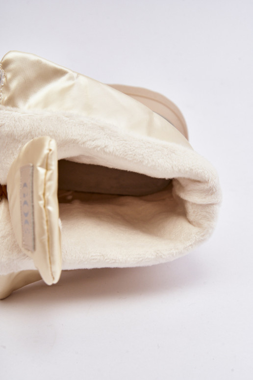 Schneestiefel Feminin Auf dicker Sohle mit Reißverschlüssen GOE MM2N4079 Beige Schneestiefel Feminin Auf dicker Sohle mit Reißverschlüssen GOE MM2N4079 Beige