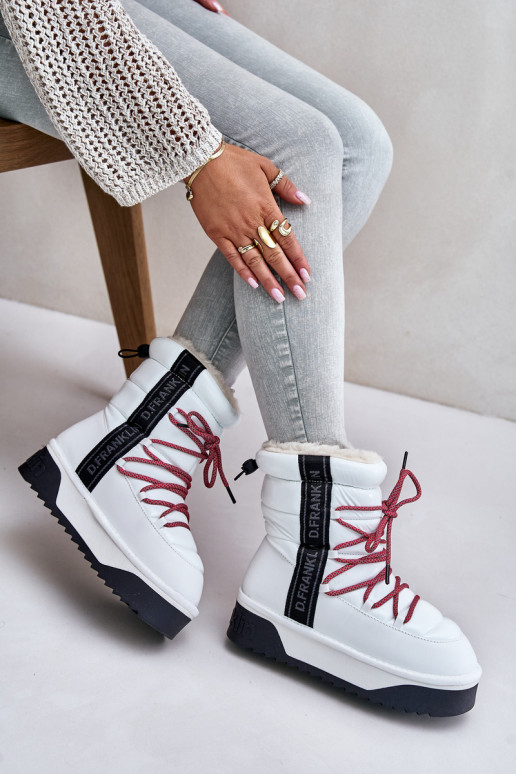 Schneestiefel Feminin Auf dicker Sohle Vegan D.Franklin DFSH371007 Zueiße Farbe Schneestiefel Feminin Auf dicker Sohle Vegan D.Franklin DFSH371007 Zueiße Farbe