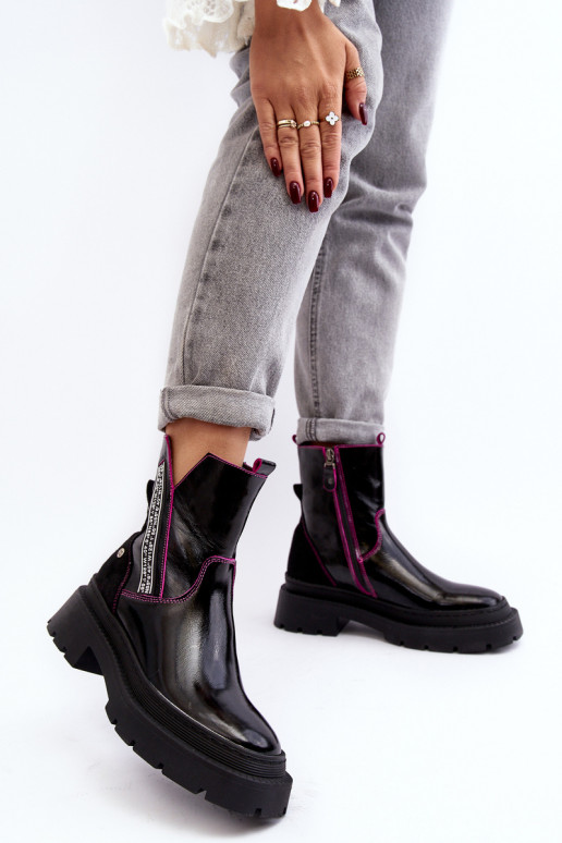 Haut Feminin Stiefel Es mussciejka 06236-15 schZuarze Farbe Haut Feminin Stiefel Es mussciejka 06236-15 schZuarze Farbe