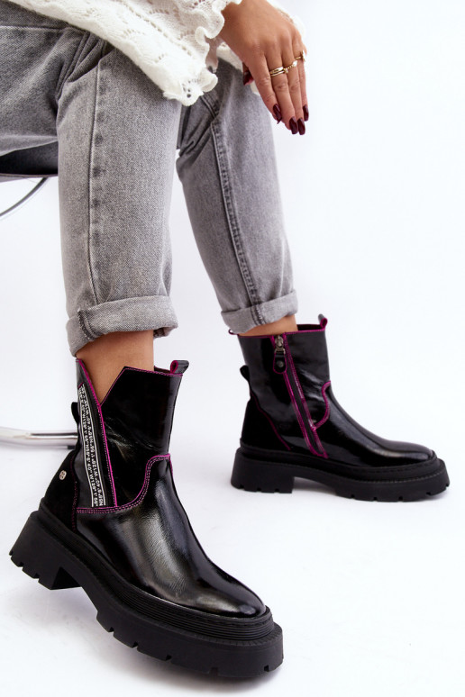 Haut Feminin Stiefel Es mussciejka 06236-15 schZuarze Farbe Haut Feminin Stiefel Es mussciejka 06236-15 schZuarze Farbe