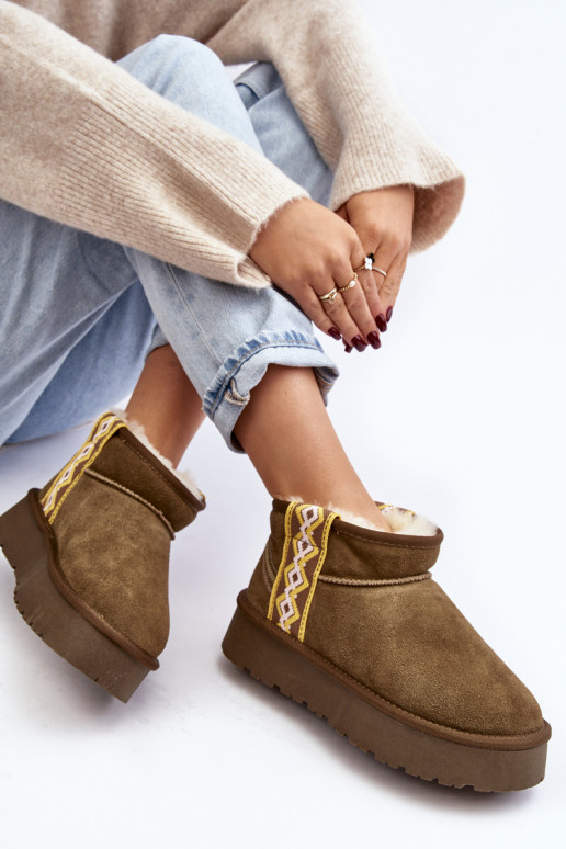 Haut aus INildleder Schneestiefel Feminin grüne Farbe Vebissat Haut aus INildleder Schneestiefel Feminin grüne Farbe Vebissat