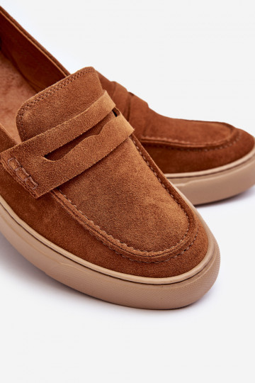 aus INildleder Männer Schuhe Mokassins Zazoo 1574 braune Farbe 2