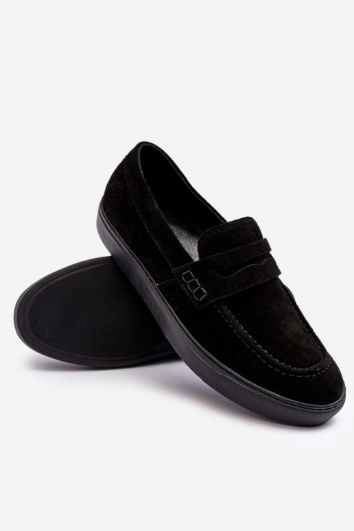 aus INildleder Männer Schuhe Mokassins Zazoo 1574 schZuarze Farbe aus INildleder Männer Schuhe Mokassins Zazoo 1574 schZuarze Farbe