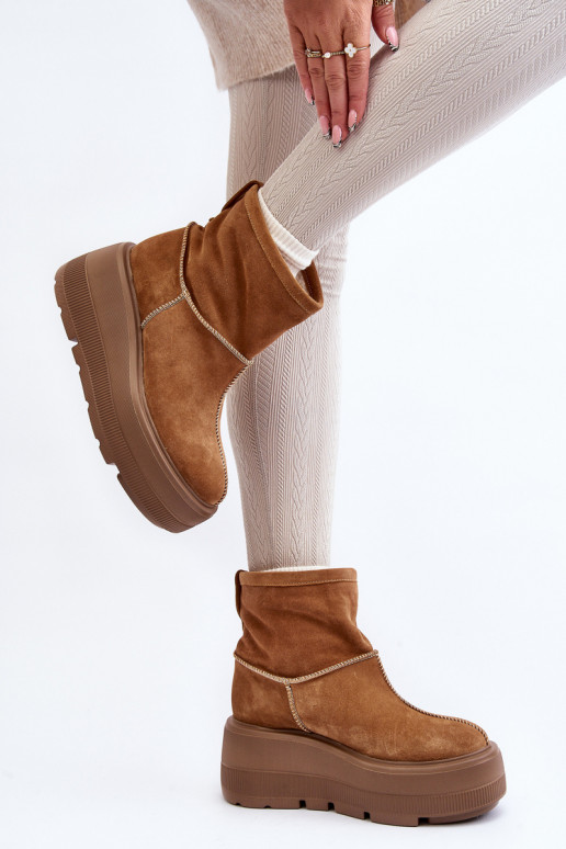 Haut Feminin Stiefel mit modischer Es mussssivsohle braune Farbe Zazoo 3424 Haut Feminin Stiefel mit modischer Es mussssivsohle braune Farbe Zazoo 3424