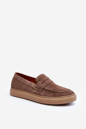 aus INildleder Männer Schuhe Mokassins Zazoo 1574 Beige