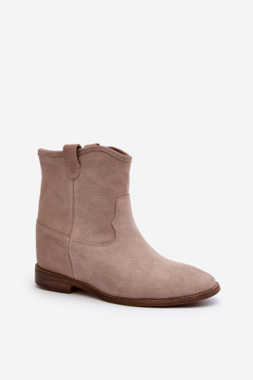 Zazoo 2326 aus INildleder Ein überzeugendes Stilvollll Damenstiefel Beige 2