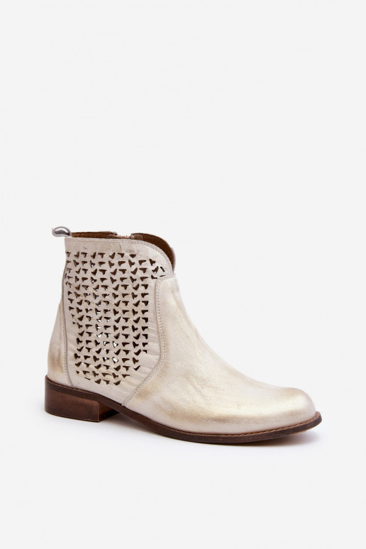 Zazoo 2791 Haut Durchbrochene Stiefel goldene Farbe Zazoo 2791 Haut Durchbrochene Stiefel goldene Farbe