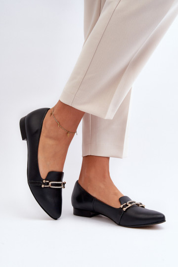 Zazoo 2885 Ballerinas mit Ornamenten in Schwarz