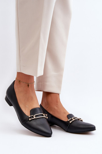 Zazoo 2885 Ballerinas mit Ornamenten schZuarze Farbe 2