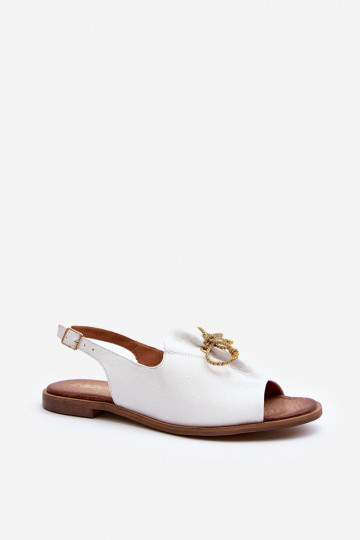 Zazoo 2898 Haut Flache Sandalen Zueiße Farbe