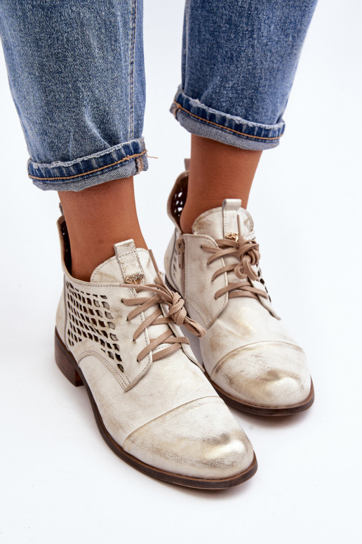 Zazoo 2878 Niedrig Durchbrochene Stiefel Haut Feminin Silberfarbe Zazoo 2878 Niedrig Durchbrochene Stiefel Haut Feminin Silberfarbe