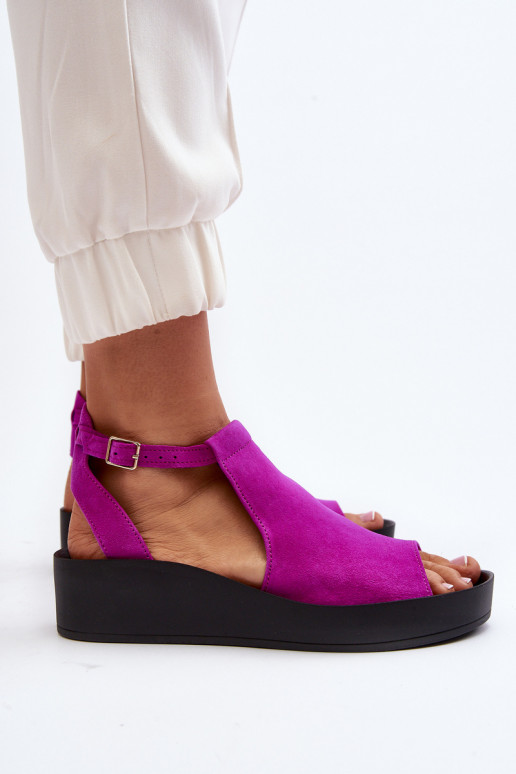 Zazoo 2914 INildledersandalen für Damen pinke Farbe Zazoo 2914 INildledersandalen für Damen pinke Farbe