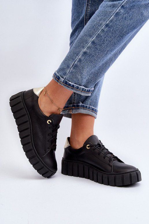 Zazoo 2919 Feminin Haut Schuhe Auf dicker Sohle schZuarze Farbe Zazoo 2919 Feminin Haut Schuhe Auf dicker Sohle schZuarze Farbe