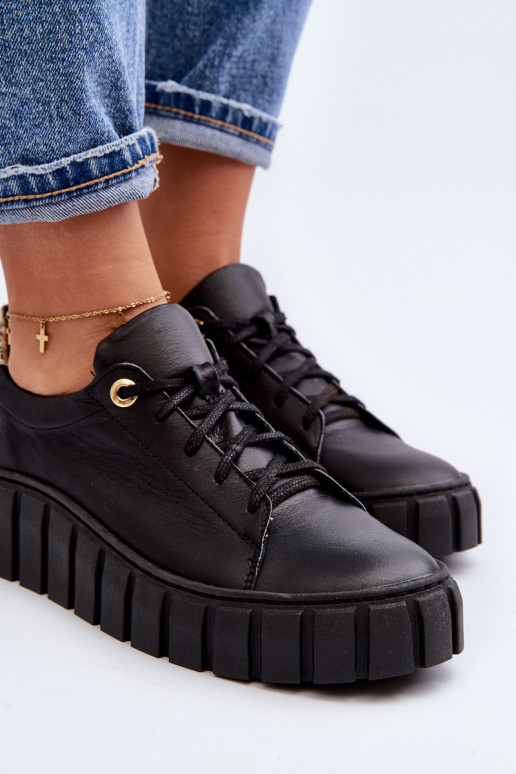 Zazoo 2919 Feminin Haut Schuhe Auf dicker Sohle schZuarze Farbe Zazoo 2919 Feminin Haut Schuhe Auf dicker Sohle schZuarze Farbe