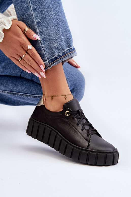 Zazoo 2919 Feminin Haut Schuhe Auf dicker Sohle schZuarze Farbe Zazoo 2919 Feminin Haut Schuhe Auf dicker Sohle schZuarze Farbe