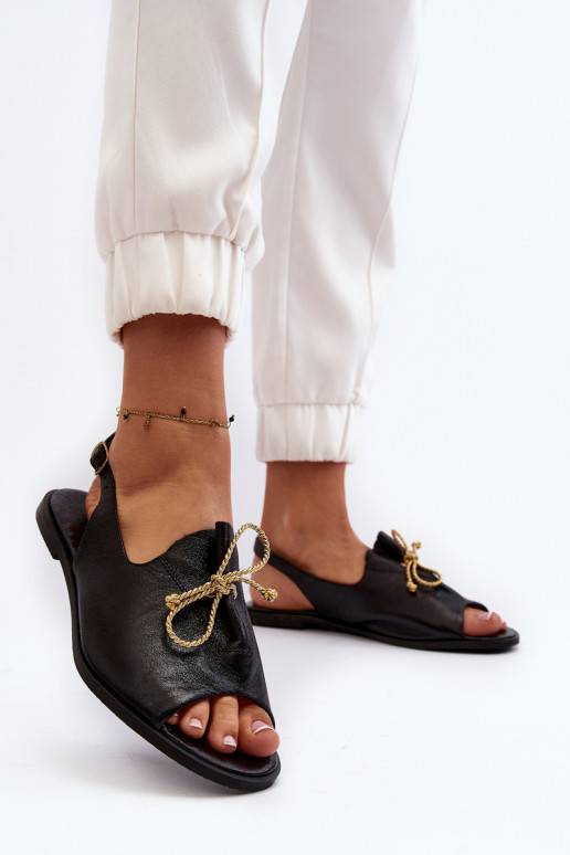 Zazoo 2898 Haut Flache Sandalen schZuarze Farbe Zazoo 2898 Haut Flache Sandalen schZuarze Farbe