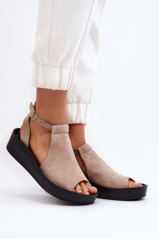 Zazoo 2914 INildledersandalen für Damen Beige Zazoo 2914 INildledersandalen für Damen Beige