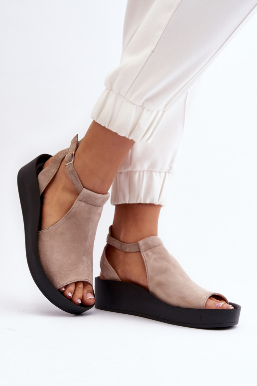 Zazoo 2914 INildledersandalen für Damen Beige Zazoo 2914 INildledersandalen für Damen Beige