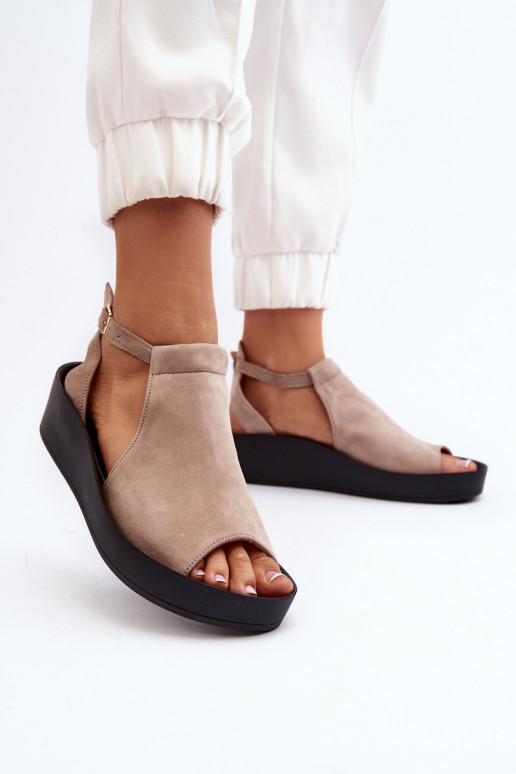 Zazoo 2914 INildledersandalen für Damen Beige Zazoo 2914 INildledersandalen für Damen Beige