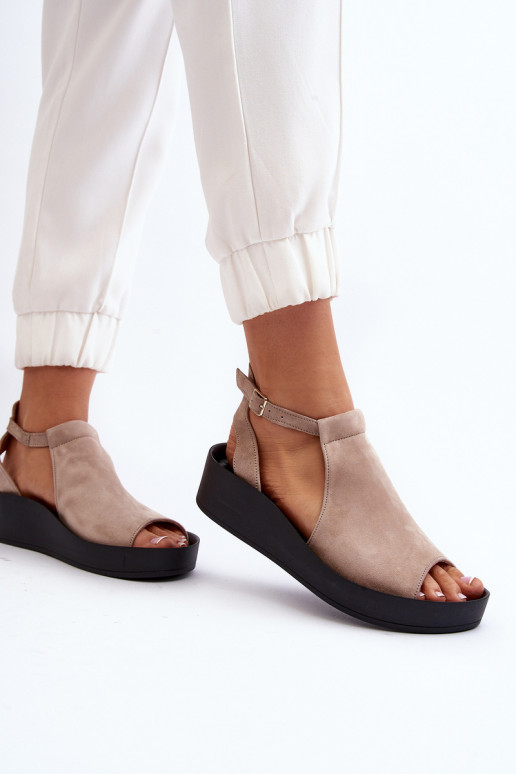 Zazoo 2914 INildledersandalen für Damen Beige Zazoo 2914 INildledersandalen für Damen Beige