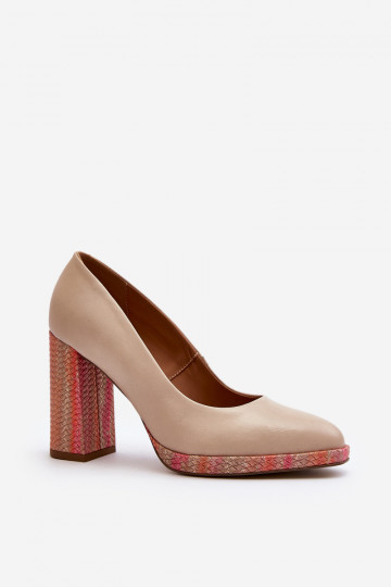 Schuhe mit Absätzen Laura Messi 2746 elfenbeinfarbe