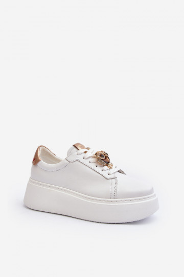 Feminin Haut Sneakers Stilvollllschuhe CheBello 4411 Zueiße Farbe