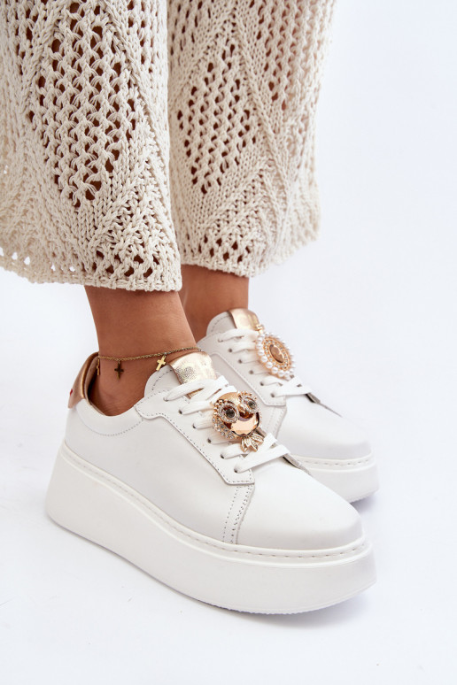 Feminin Haut Sneakers Stilvollllschuhe CheBello 4411 Zueiße Farbe Feminin Haut Sneakers Stilvollllschuhe CheBello 4411 Zueiße Farbe