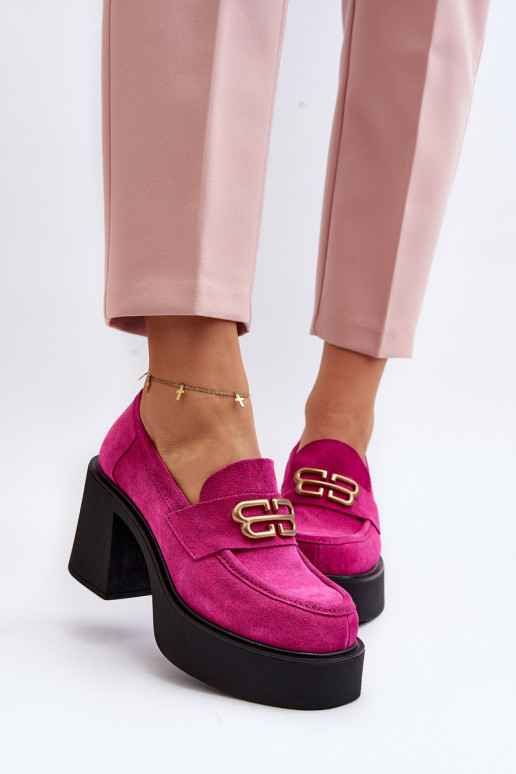 Zazoo 20170 Schuhe aus INildleder Feminin mit Absätzen pinke Farbe Zazoo 20170 Schuhe aus INildleder Feminin mit Absätzen pinke Farbe