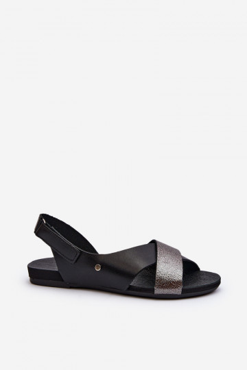 Zazoo 40141 Damen Sandalen mit Klettverschluss schwarz 2