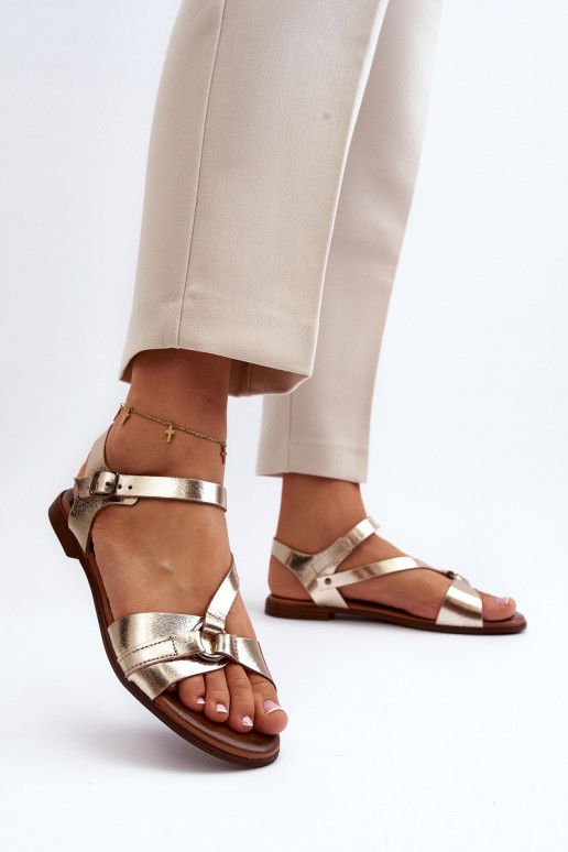 Zazoo 40182 Damensandalen Feminin goldene Farbe Zazoo 40182 Damensandalen Feminin goldene Farbe