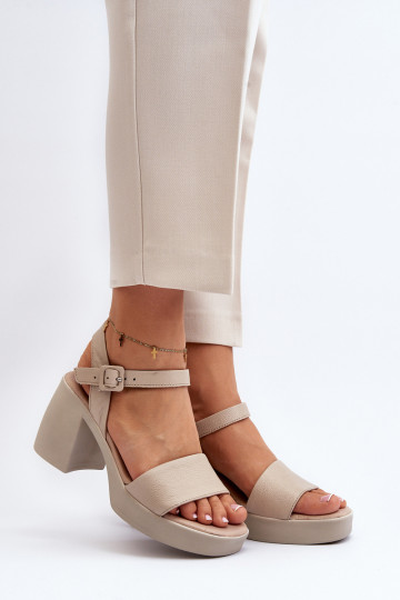 Zazoo 40386 Feminin Damensandalen Klocke Beige 2