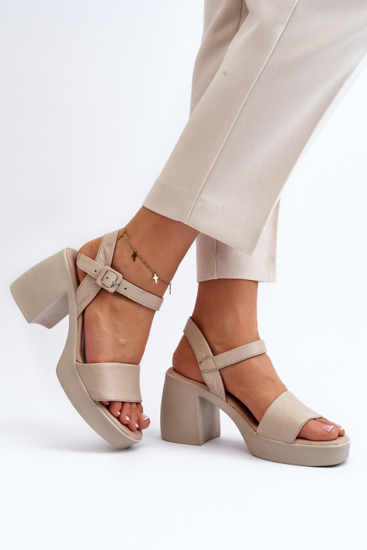 Zazoo 40386 Feminin Damensandalen Klocke Beige Zazoo 40386 Feminin Damensandalen Klocke Beige