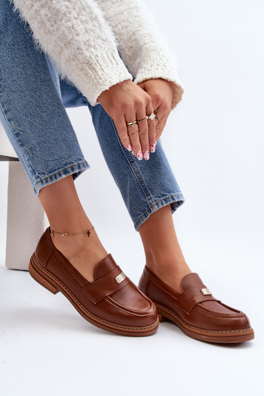 Zazoo 20165 Haut Mokassins für Damen braune Farbe