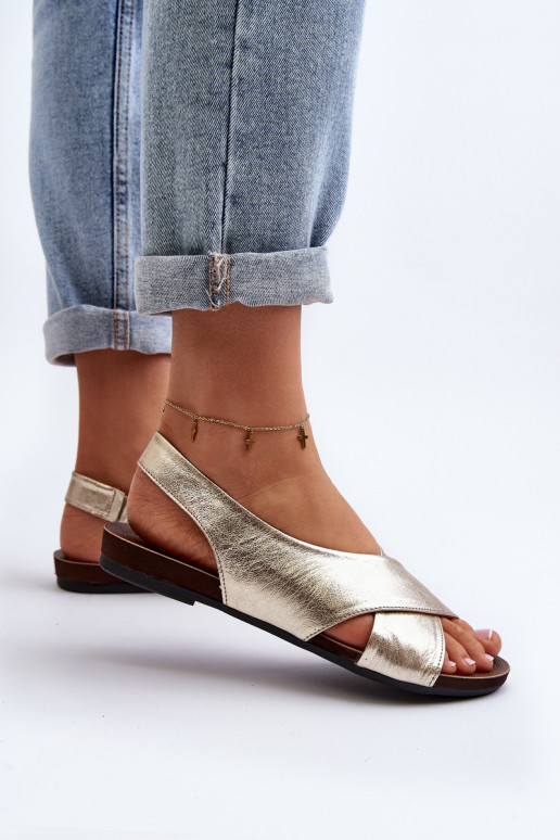 Zazoo 40407 Sandalen Haut Feminin goldene Farbe Zazoo 40407 Sandalen Haut Feminin goldene Farbe