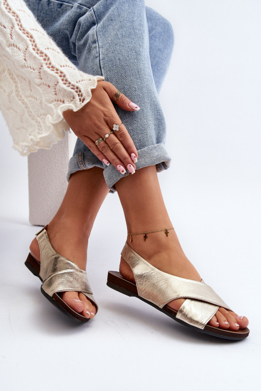 Zazoo 40407 Sandalen Haut Feminin goldene Farbe Zazoo 40407 Sandalen Haut Feminin goldene Farbe