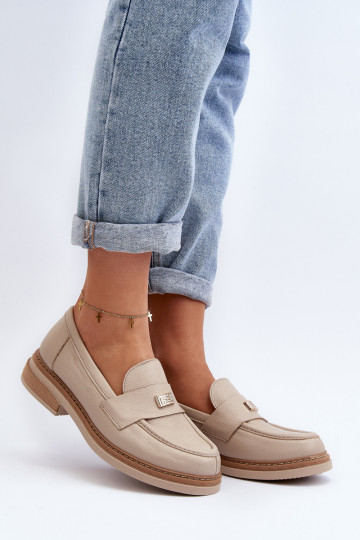Zazoo 20165 Haut Mokassins für Damen Beige 2