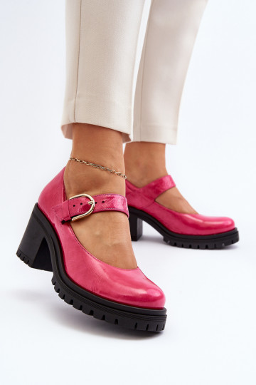 Zazoo 20166 mit Lackeffekt Haut Schuhe pinke Farbe