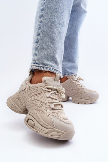 Sneakers Stilvollllschuhe mit modischer Es mussssivsohle GOE NN2N4046 Beige