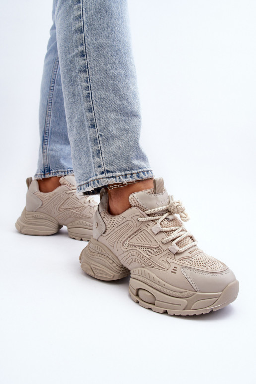 Sneakers Stilvollllschuhe mit modischer Es mussssivsohle GOE NN2N4046 Beige Sneakers Stilvollllschuhe mit modischer Es mussssivsohle GOE NN2N4046 Beige