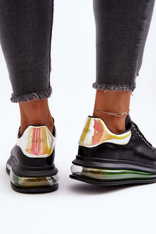 Sneakers Stilvollllschuhe Feminin Haut GOE NN2N4030 schZuarze Farbe Sneakers Stilvollllschuhe Feminin Haut GOE NN2N4030 schZuarze Farbe