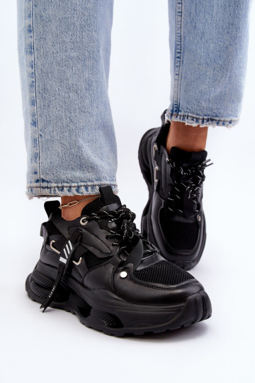 Sneakers Stilvollllschuhe Feminin GOE NN2N4040 schZuarze Farbe