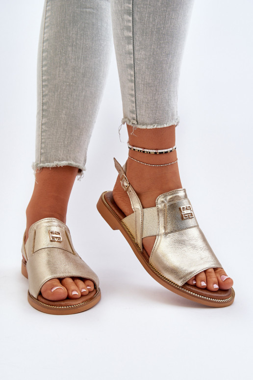 Zazoo 40385 Feminin Damensandalen goldene Farbe Zazoo 40385 Feminin Damensandalen goldene Farbe