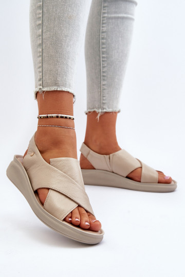 Zazoo 40392 Damensandalen Feminin Beige