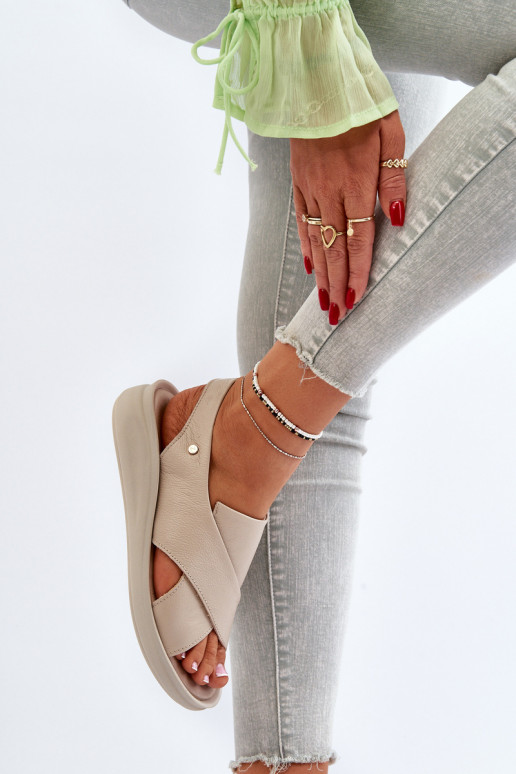 Zazoo 40392 Damensandalen Feminin Beige Zazoo 40392 Damensandalen Feminin Beige