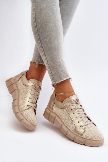 Feminin Haut Schuhe Es mussciejka 05850-22 elfenbeinfarbe 2