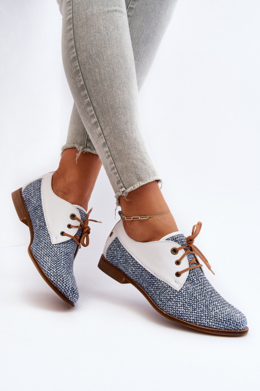 Haut Schuhe Feminin mit breiten Absätzen Es mussciejka 06461-17 blaue Farbe Haut Schuhe Feminin mit breiten Absätzen Es mussciejka 06461-17 blaue Farbe