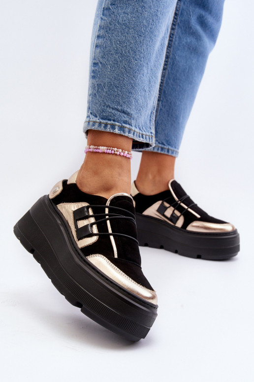 Zazoo 1833 Sneakers Stilvollllschuhe Feminin Haut mit modischer Es mussssivsohle schZuarze Farbe Zazoo 1833 Sneakers Stilvollllschuhe Feminin Haut mit modischer Es mussssivsohle schZuarze Farbe